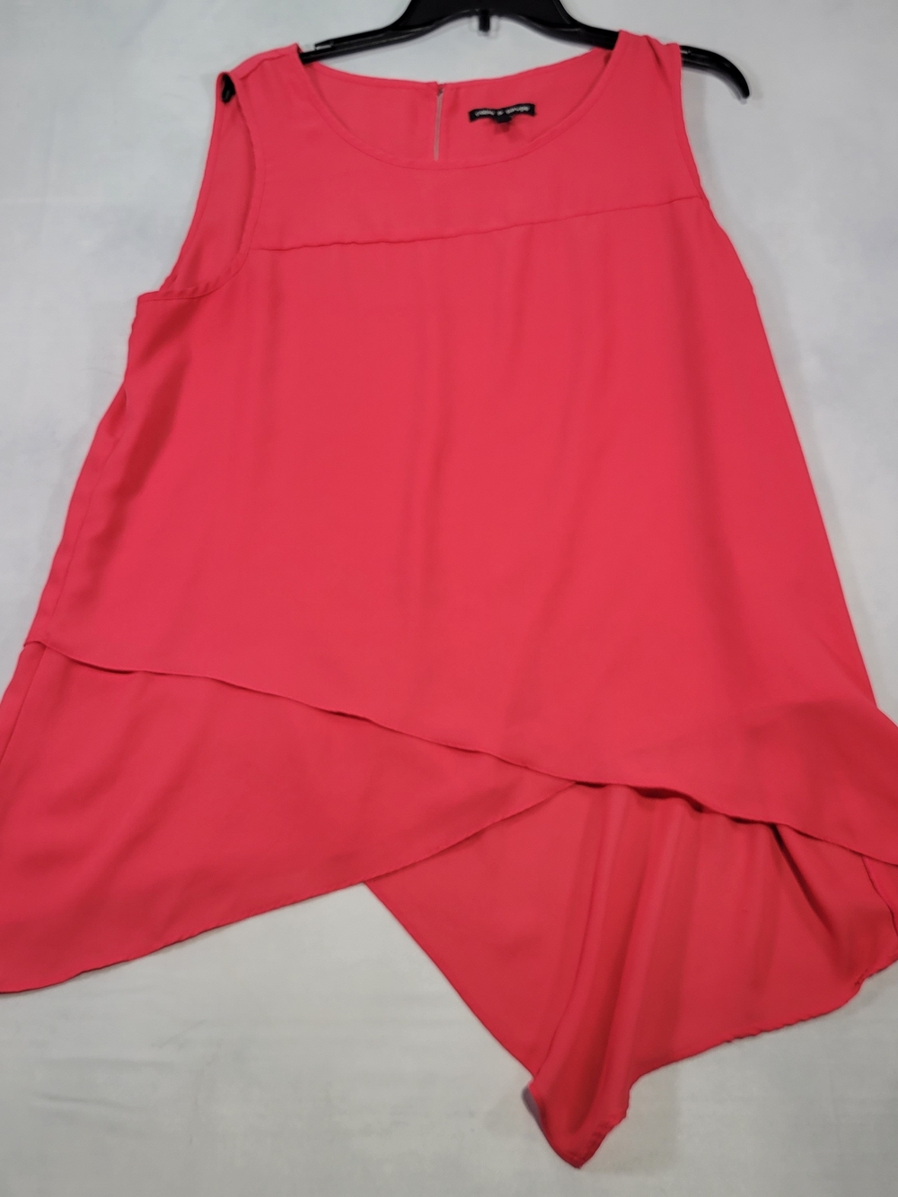 Cable & Gauge Bright Coral Pink Blouse - Picture 2 of 11